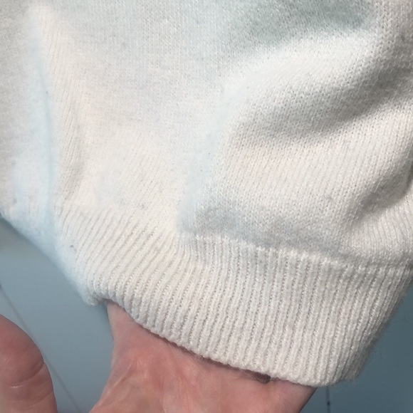 Avec Les Filles black and white block sweater harlequin cotton and wool L - Picture 4 of 8